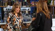Esther (Kate Linder) knows Lily's (Christel Khalil) coffee order by heart on The Young and the Restless | Image: CBS